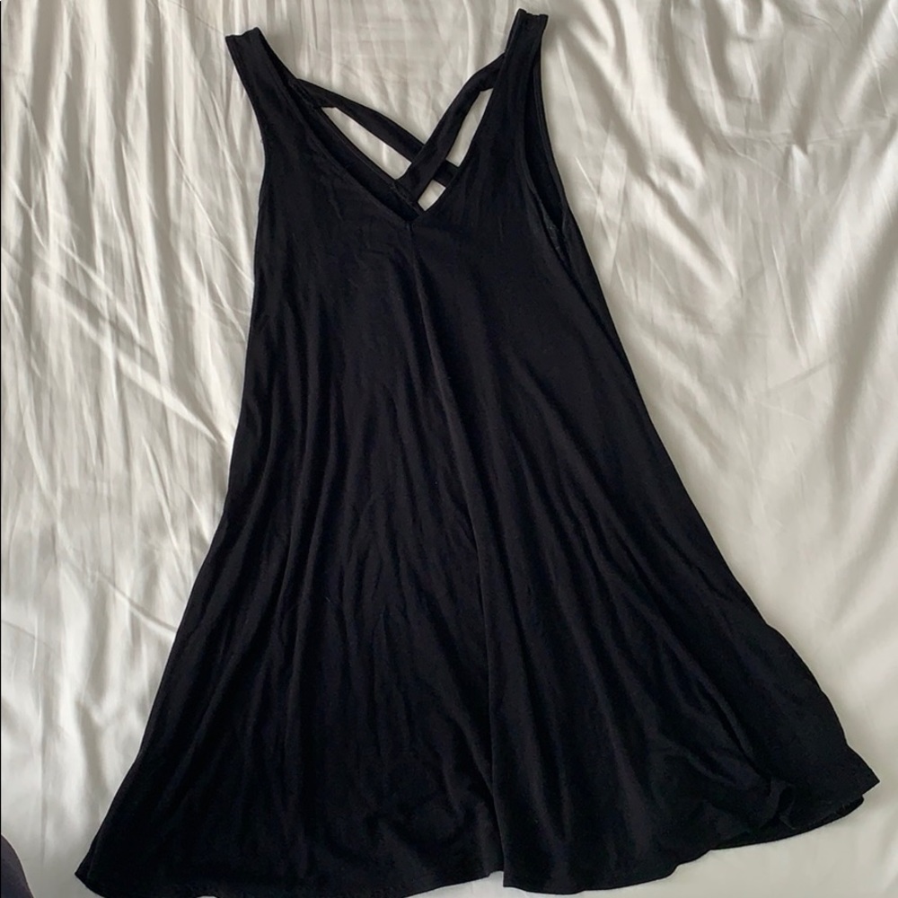 Black mini dress